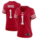 Number 1 Bride San Francisco 49ers Women's Game Jersey Scarlet - Nike