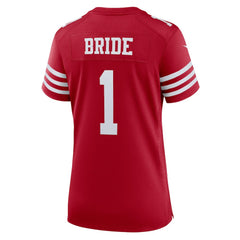 Number 1 Bride San Francisco 49ers Women's Game Jersey Scarlet - Nike