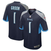 Number 1 Groom Tennessee Titans Game Jersey Navy - Nike