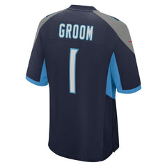 Number 1 Groom Tennessee Titans Game Jersey Navy - Nike