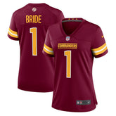 Number 1 Bride Washington Commanders Women's Game Jersey Burgundy - Nike