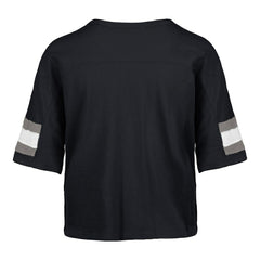 Dallas Cowboys '47 Women's Double Header Scout Cropped V-Neck T-Shirt Navy - 47 brand