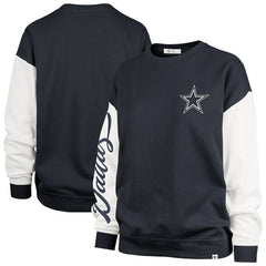 Dallas Cowboys '47 Women's Double Header Rise Andie Pullover Sweatshirt Blue - 47 brand