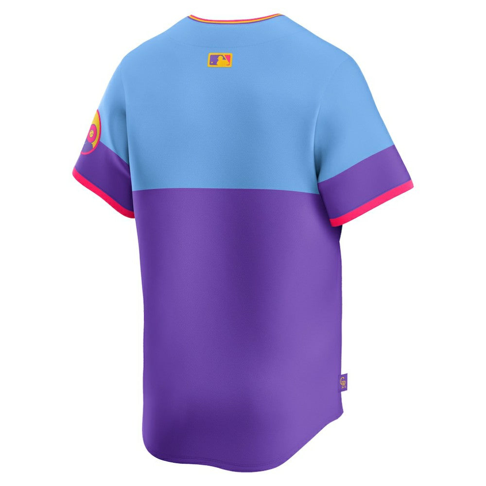 Colorado Rockies Nike 2025 City Connect Limited Jersey - Purple/Light Blue | MLB Jerseys