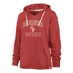 San Francisco 49ers '47 Women's Plus Size Clarity Kennedy Pullover Hoodie Scarlet - 47 brand