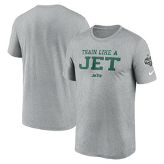 New York Jets 2024 NFL Training Camp Legend Performance T-Shirt Heather Gray - Nike
