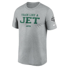 New York Jets 2024 NFL Training Camp Legend Performance T-Shirt Heather Gray - Nike