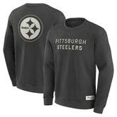 Pittsburgh Steelers Elements Future Ground Lettering Pullover Sweatshirt Charcoal - Fanatics