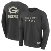 Green Bay Packers Elements Future Ground Lettering Pullover Sweatshirt Charcoal - Fanatics