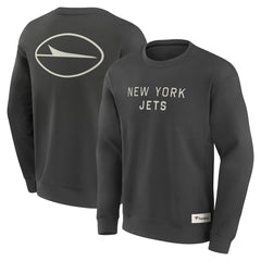 New York Jets Elements Future Ground Lettering Pullover Sweatshirt Charcoal - Fanatics
