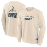 Cleveland Browns Elements Future Ground Lettering Pullover Sweatshirt Cream - Fanatics