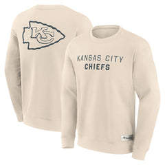 Kansas City Chiefs Elements Future Ground Lettering Pullover Sweatshirt Cream - Fanatics