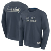 Seattle Seahawks Elements Future Ground Lettering Pullover Sweatshirt Navy - Fanatics