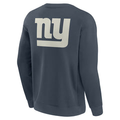 New York Giants Elements Future Ground Lettering Pullover Sweatshirt Navy - Fanatics