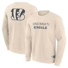 Cincinnati Bengals Elements Future Ground Lettering Pullover Sweatshirt Cream - Fanatics