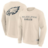 Philadelphia Eagles Elements Future Ground Lettering Pullover Sweatshirt Cream - Fanatics