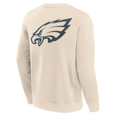 Philadelphia Eagles Elements Future Ground Lettering Pullover Sweatshirt Cream - Fanatics
