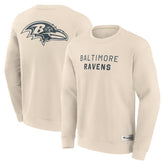 Baltimore Ravens Elements Future Ground Lettering Pullover Sweatshirt Cream - Fanatics