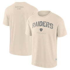 Las Vegas Raiders Elements Weathered Tonal Future Ground T-Shirt Cream - Fanatics