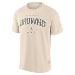 Cleveland Browns Elements Weathered Tonal Future Ground T-Shirt Cream - Fanatics