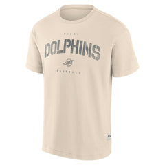 Miami Dolphins Elements Weathered Tonal Future Ground T-Shirt Cream - Fanatics