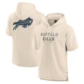 Buffalo Bills Elements Future Ground Lettering Short Sleeve Pullover Hoodie Cream - Fanatics