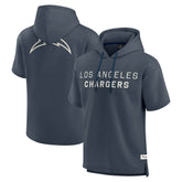 Los Angeles Chargers Elements Future Ground Lettering Short Sleeve Pullover Hoodie Navy - Fanatics