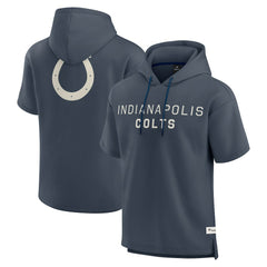 Indianapolis Colts Elements Future Ground Lettering Short Sleeve Pullover Hoodie Navy - Fanatics