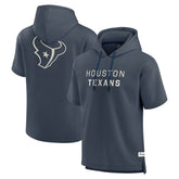Houston Texans Elements Future Ground Lettering Short Sleeve Pullover Hoodie Navy - Fanatics