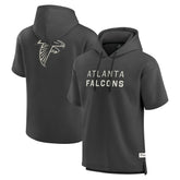 Atlanta Falcons Elements Future Ground Lettering Short Sleeve Pullover Hoodie Charcoal - Fanatics