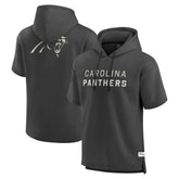 Carolina Panthers Elements Future Ground Lettering Short Sleeve Pullover Hoodie Charcoal - Fanatics
