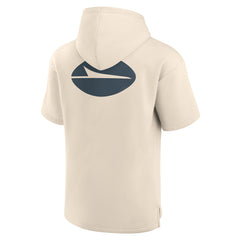New York Jets Elements Future Ground Lettering Short Sleeve Pullover Hoodie Cream - Fanatics