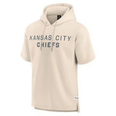 Kansas City Chiefs Elements Future Ground Lettering Short Sleeve Pullover Hoodie Cream - Fanatics