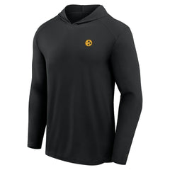 Pittsburgh Steelers Front Office Power Mono Long Sleeve Hoodie T-Shirt Black - Fanatics