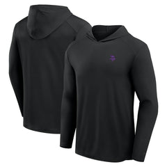 Minnesota Vikings Front Office Power Mono Long Sleeve Hoodie T-Shirt Black - Fanatics
