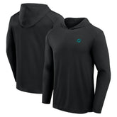Miami Dolphins Front Office Power Mono Long Sleeve Hoodie T-Shirt Black - Fanatics