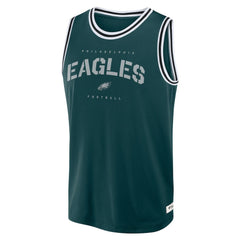 Philadelphia Eagles Elements Future Ground Jersey Tank Top Midnight Green - Fanatics