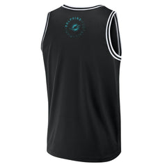 Miami Dolphins Elements Future Ground Jersey Tank Top Black - Fanatics