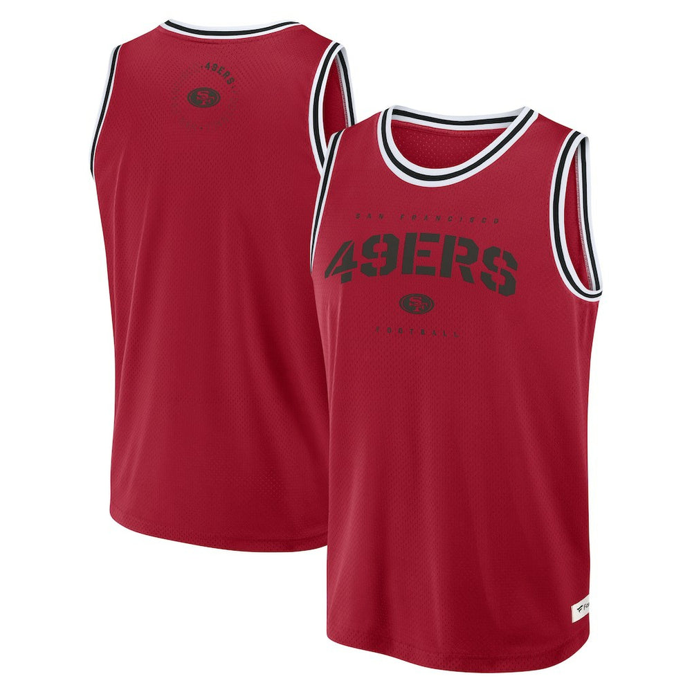 San Francisco 49ers Elements Future Ground Jersey Tank Top Scarlet - Fanatics