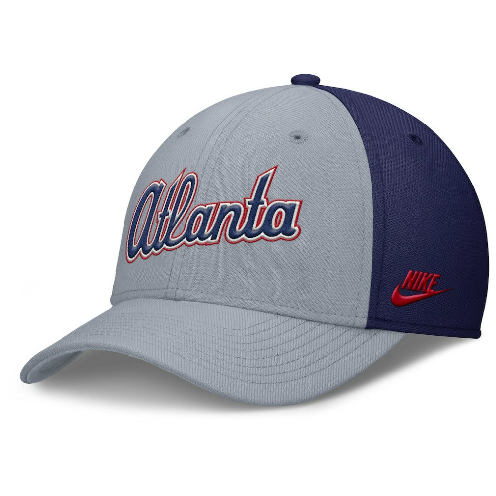 Atlanta Braves Nike Rise Swoosh Performance Flex Hat Online