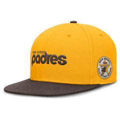 San Diego Padres Nike Cooperstown Two-Tone Dri-FIT Round Bill True Fitted Hat On Sale
