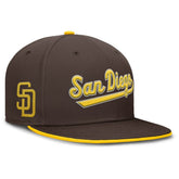 San Diego Padres Nike Primetime Dri-FIT Round Bill True Fitted Hat for sale