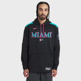Miami Marlins Nike 2025 City Connect Authentic Collection Therma Pullover Hoodie On Sale