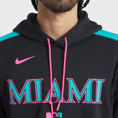 Miami Marlins Nike 2025 City Connect Authentic Collection Therma Pullover Hoodie On Sale