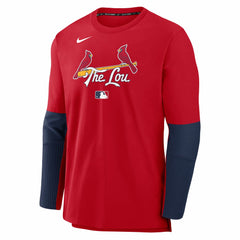 St. Louis Cardinals Nike 2025 City Connect Authentic Collection Player Dri-FIT Lightweight Pullover Clearance