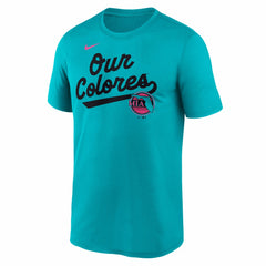 Miami Marlins Nike 2025 City Connect Team Phrase Script Legend Performance T-Shirt Sale