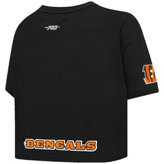 Joe Burrow Cincinnati Bengals Pro Standard Women's Player Name & Number Cropped Boxy T-Shirt Black - NFL