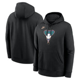Arizona Diamondbacks Nike Cooperstown Collection Logo Club Hoodie Online