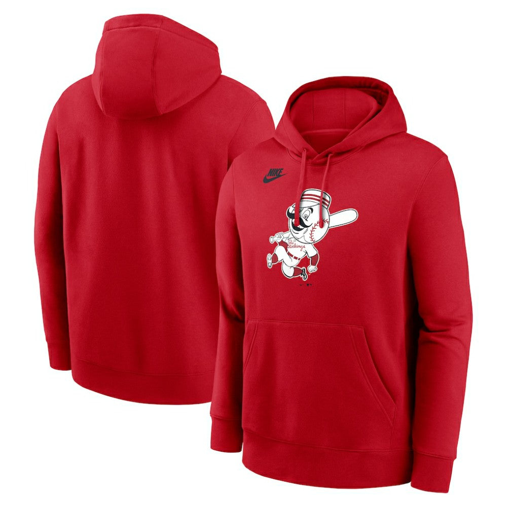 Cincinnati Reds Nike Cooperstown Collection Logo Club Hoodie Near Me