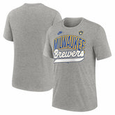 Milwaukee Brewers Nike Cooperstown Collection Retro Tri-Blend T-Shirt discount